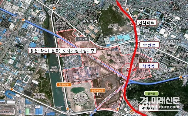 수인선 학익역(가칭) 신설사업 위치도. <사진=인천시>