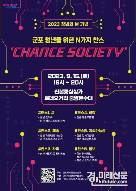‘군포 청년축제: Chance Society’ 홍보물. <사진=군포시>