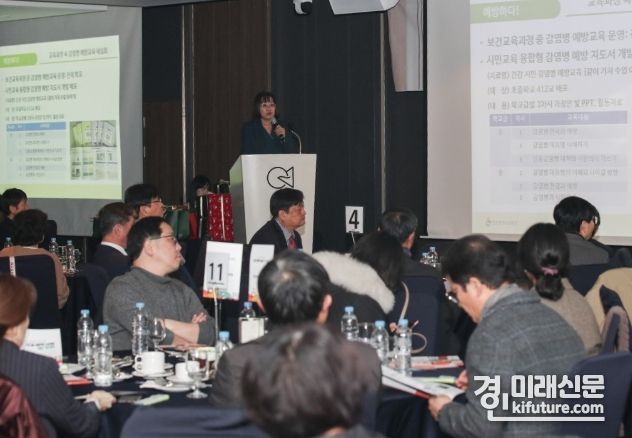 인천시교육청이 2023 지역사회 건강 협력 사업 평가회를 열고 있다. <사진=인천시교육청>