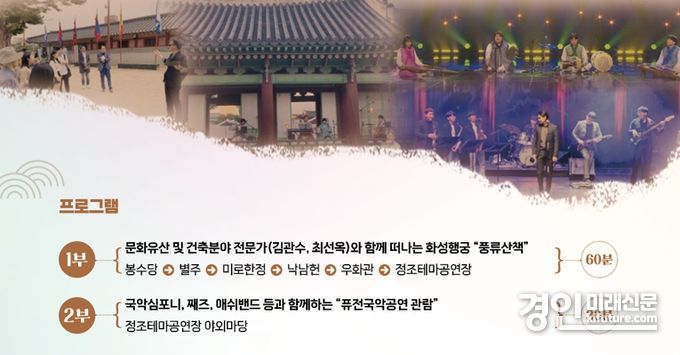 문화유산 특별관람 프로그램 ‘풍류산책’ 홍보물. <사진=수원문화재단>